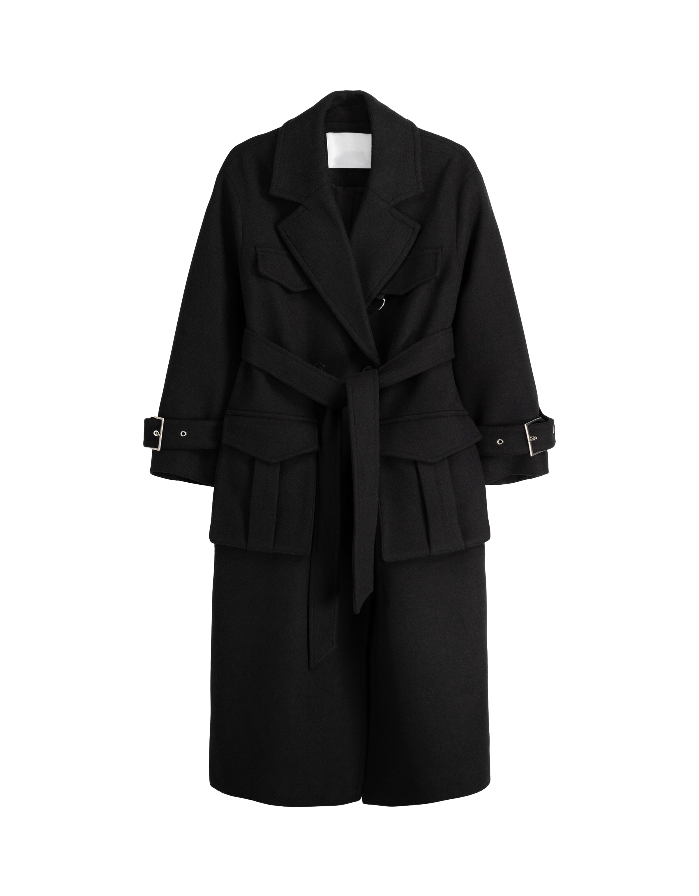 Manteau mi saison Bershka en Noir ABOUT YOU