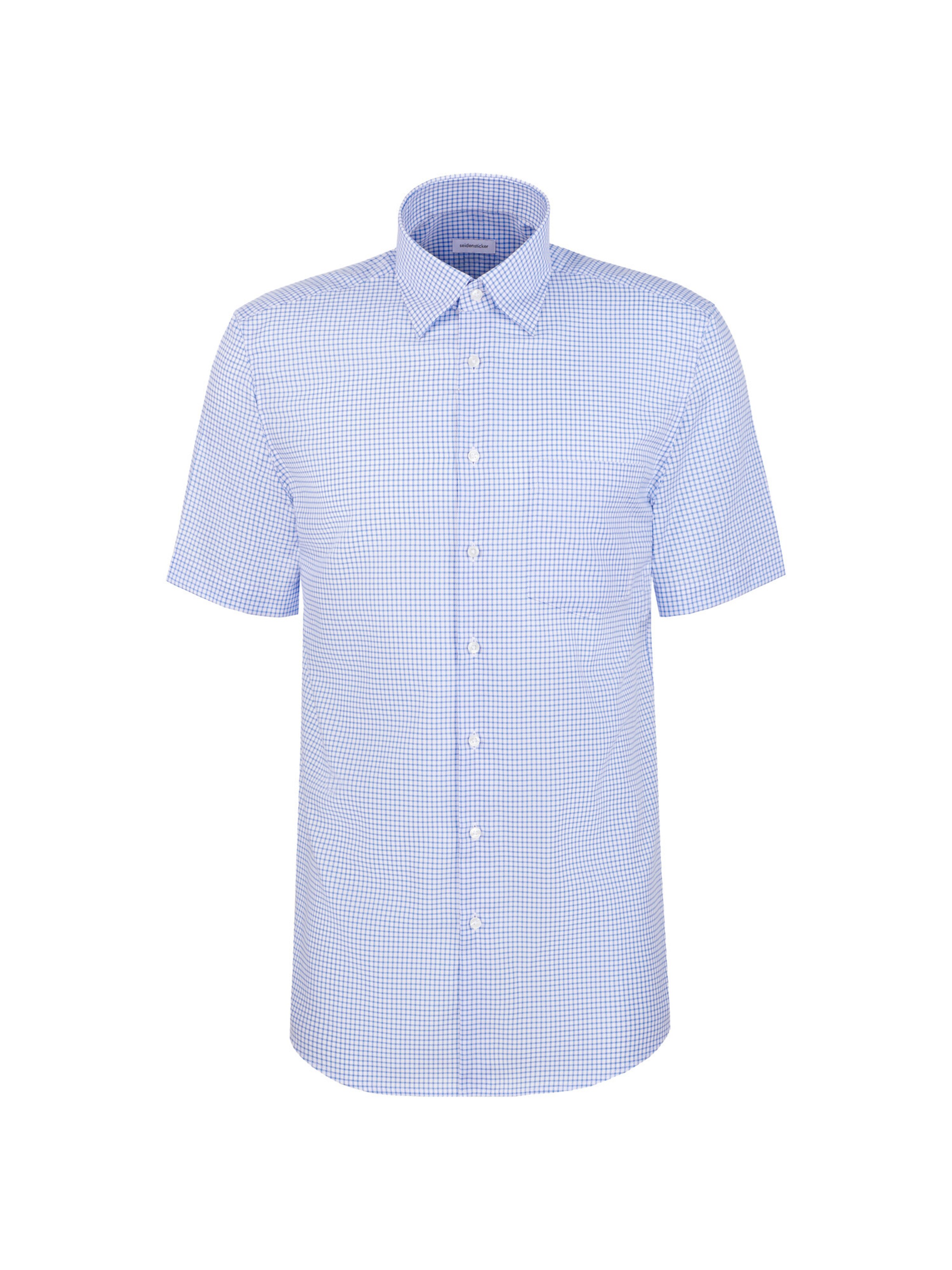 SEIDENSTICKER Regular Fit Businesshemd in Blau: Vorderseite