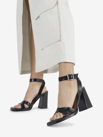 BRONX Strap Sandals in Black