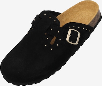 Palado Pantolette 'Kiel' in Schwarz: Vorderseite