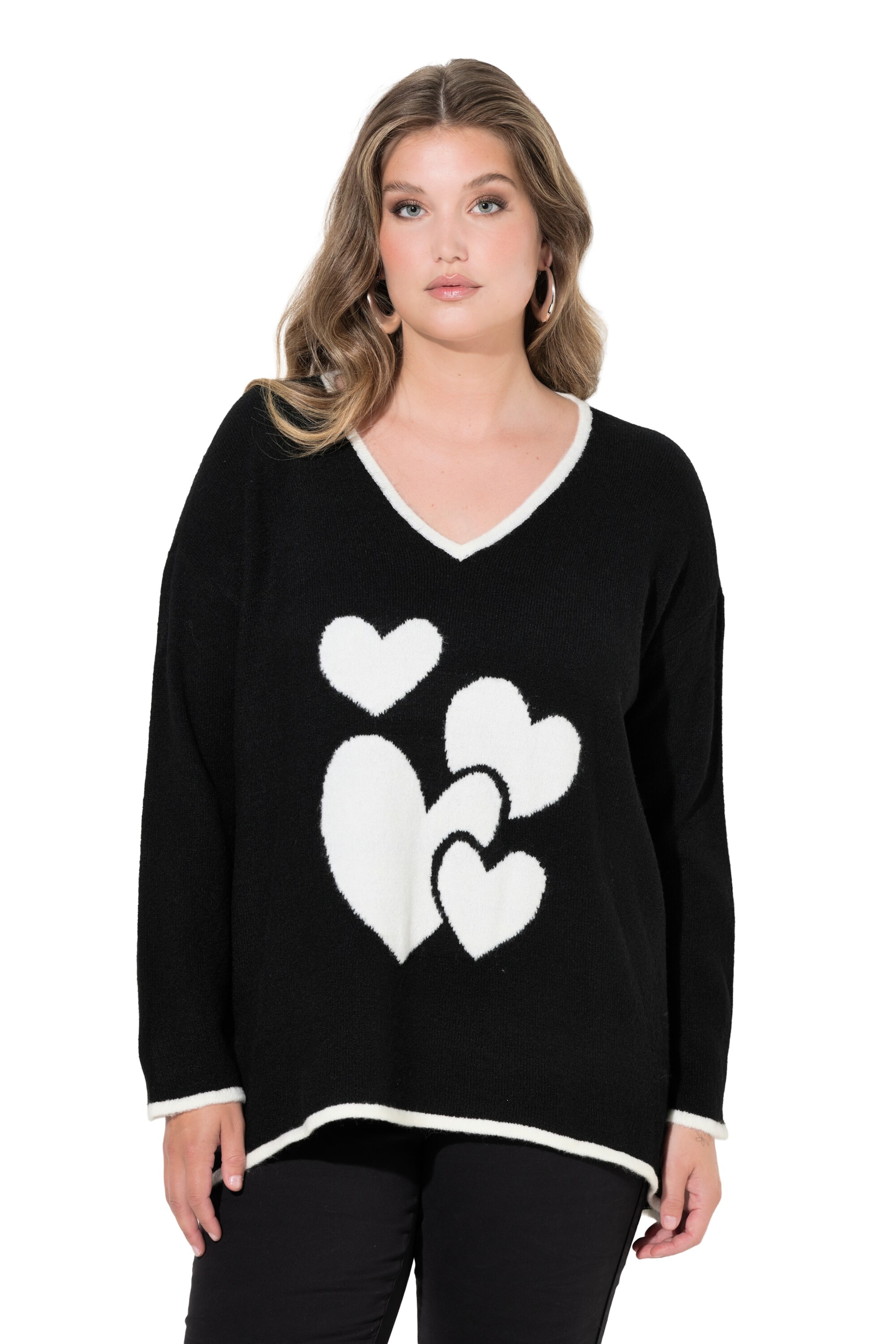 MIAMODA Sweater in Black: front
