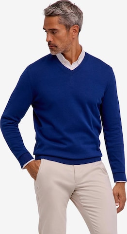 FALKE Pullover 'Cotton Knit' in Blau: Vorderseite