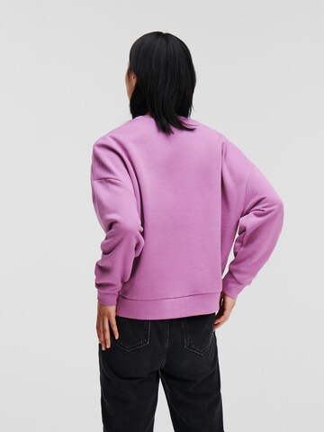 Sweat-shirt 'IKON' Karl Lagerfeld en violet