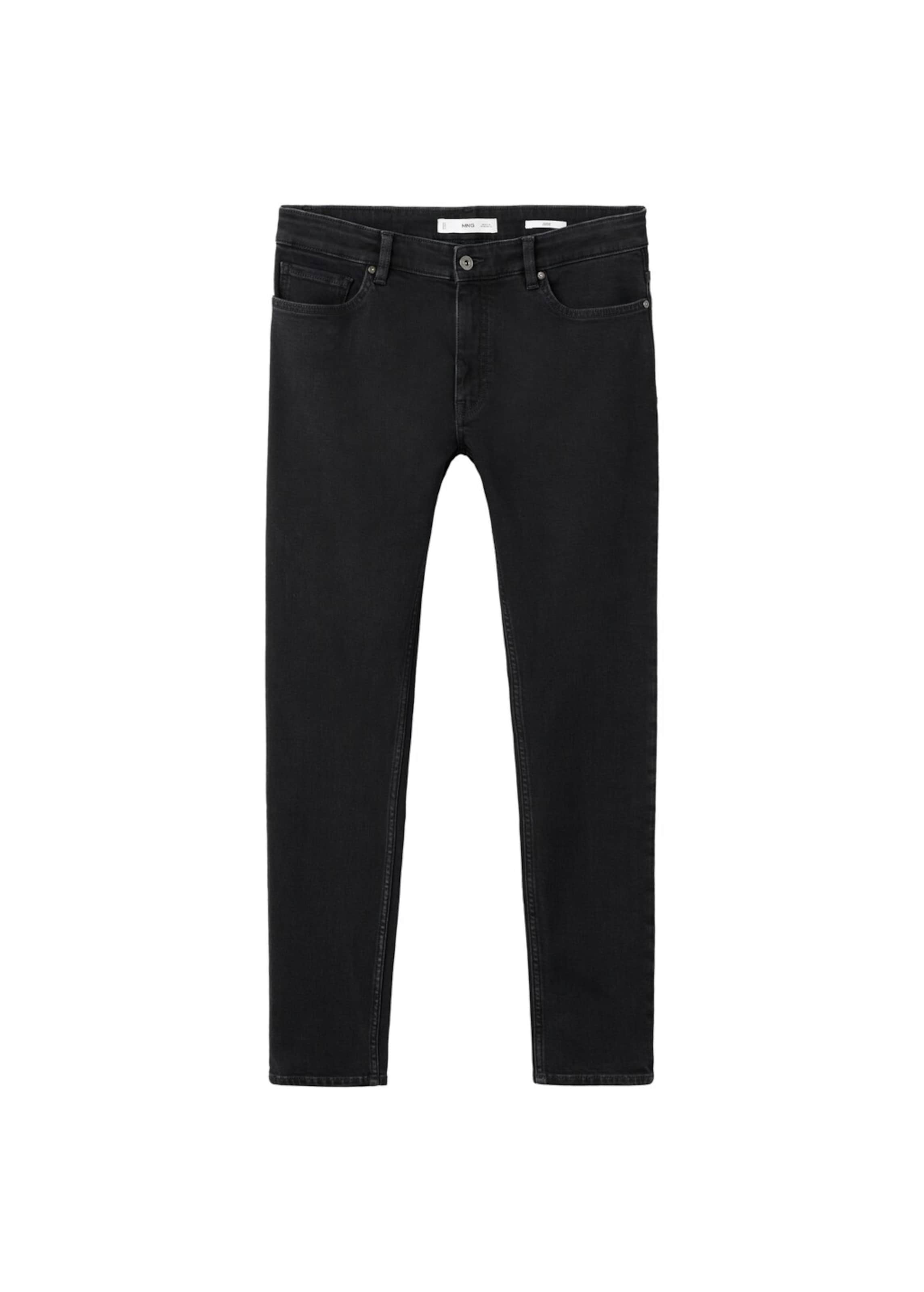 MANGO MAN Skinny Jeans 'Jude' in Black: front