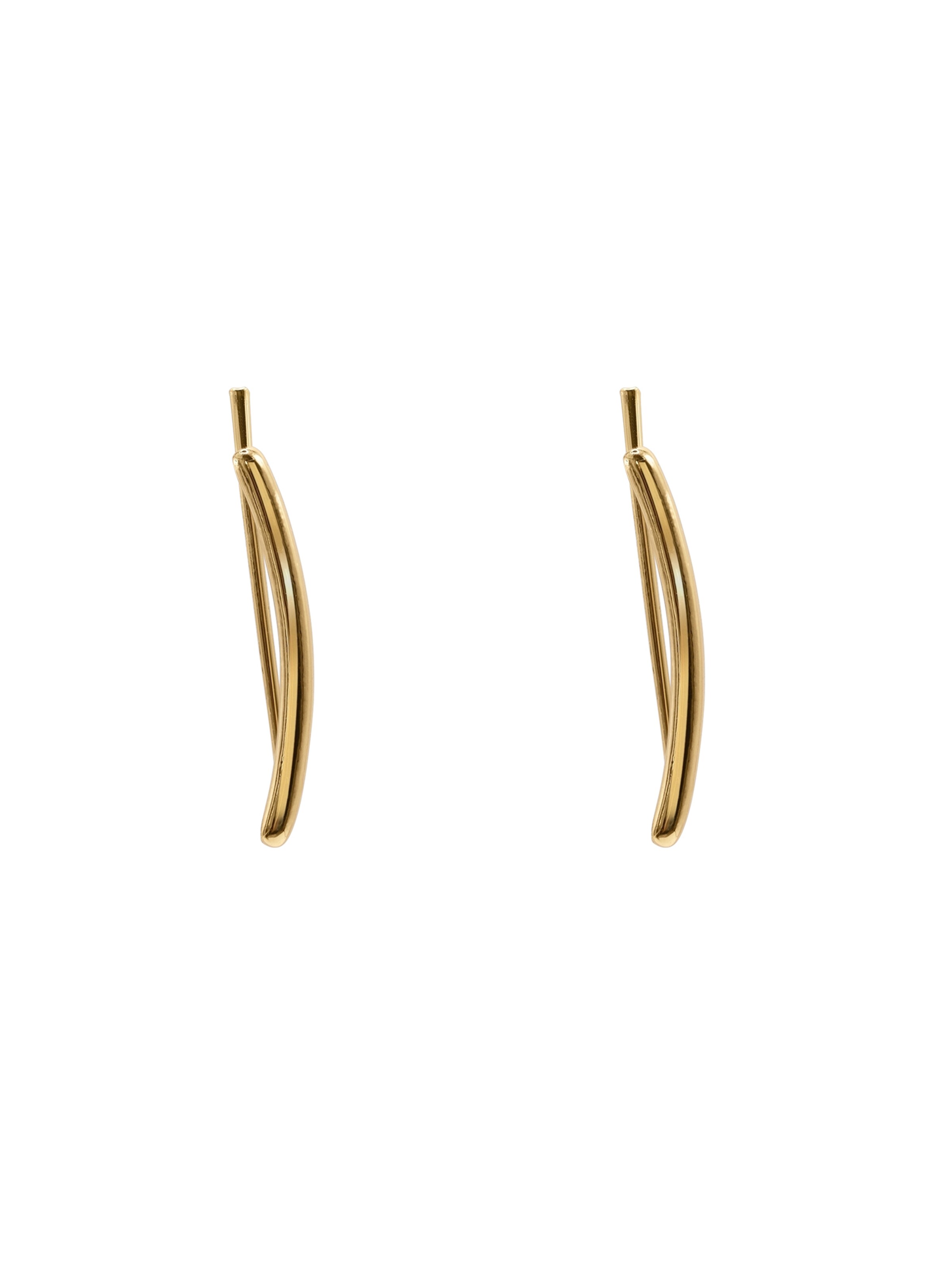 Heideman Earrings 'Saphira' in Gold: front