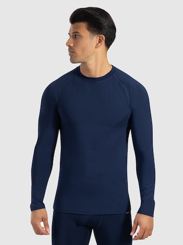 Smilodox Shirt ' Zeyn ' in Blauw: voorkant