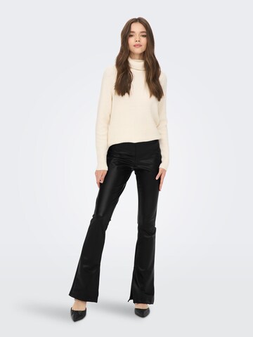 ONLY Flared Leggings 'STAR' in Schwarz