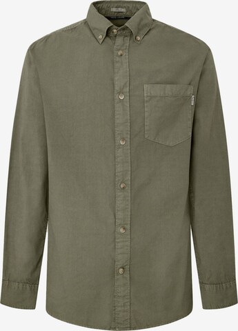 Pepe Jeans Regular fit Button Up Shirt 'Prince' in Green: front