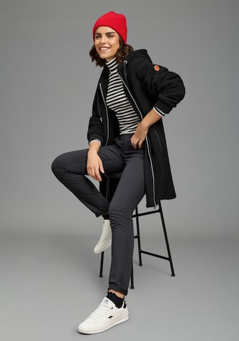 KangaROOS Fleecejacke in Schwarz