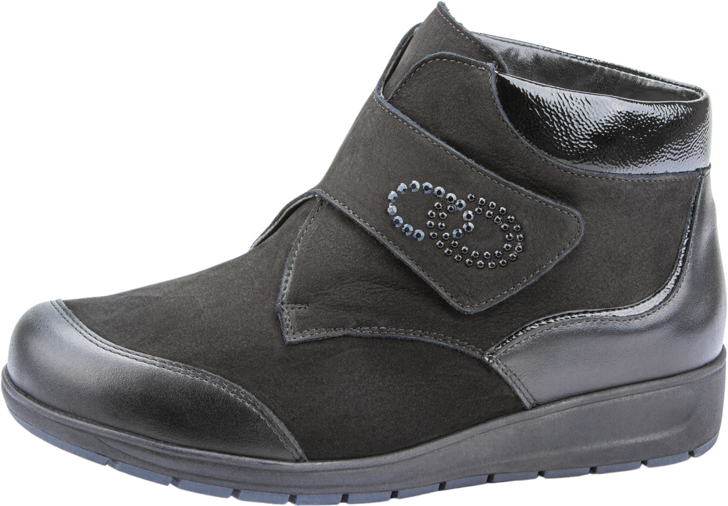 WALDLÄUFER Stiefelette in Schwarz: Vorderseite