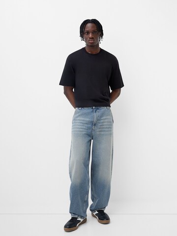 Bershka Loosefit Jeans i blå