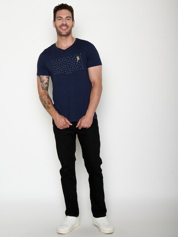 GREENBOMB Shirt 'Spice Lifestyle Boulderer' in Blue
