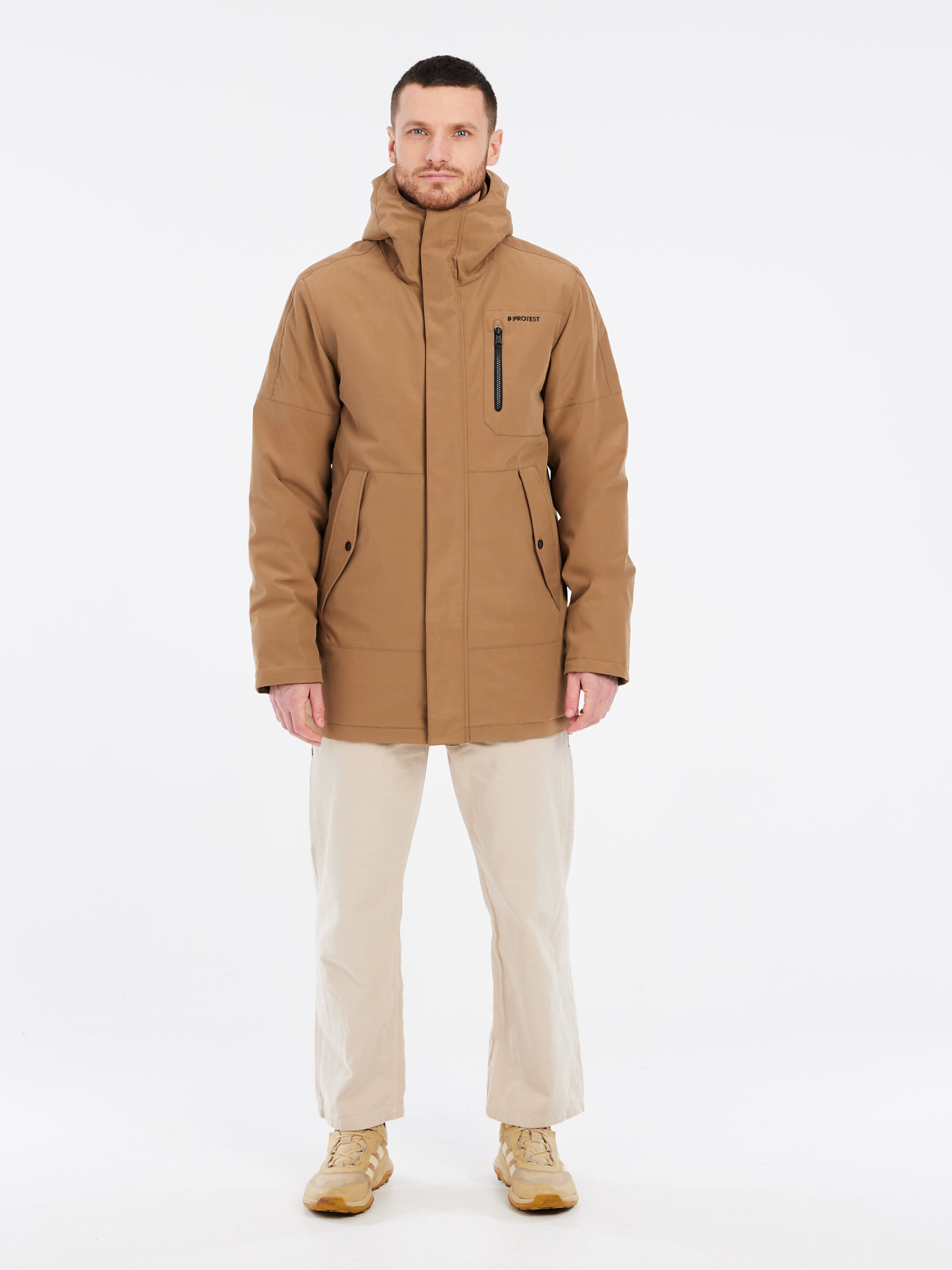 PROTEST Sportjacke 'PRTHEMLEY'‌‌‌‌‌‌‌‌‌‌ in Braun