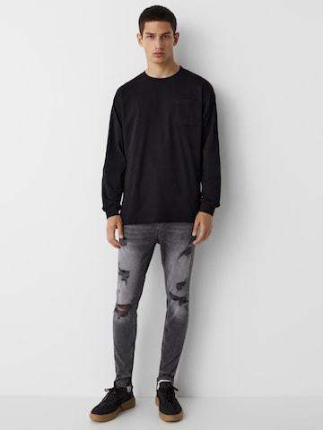 Pull&Bear Normální Džíny – šedá