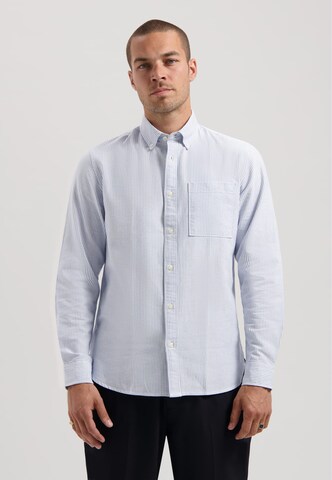 Dstrezzed Comfort fit Button Up Shirt 'Oliver' in Blue: front