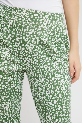 ICHI Slim fit Pants in Green