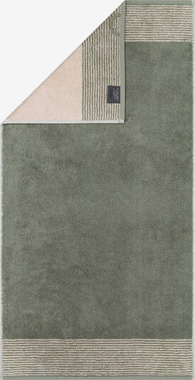 Cawö Handtuch in 50x100cm in beige / grün, Produktansicht