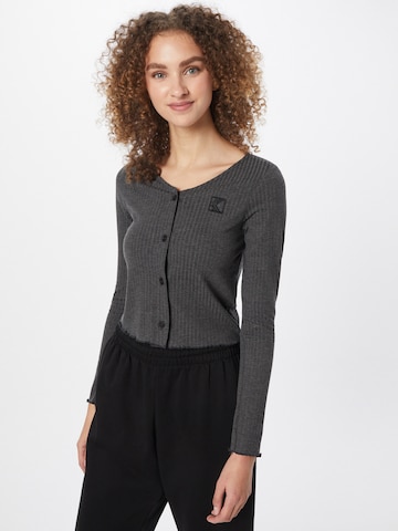 Karl Kani Strickjacke in Grau: Vorderseite