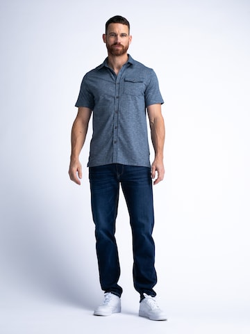 Petrol Industries Regular fit Button Up Shirt in Blue