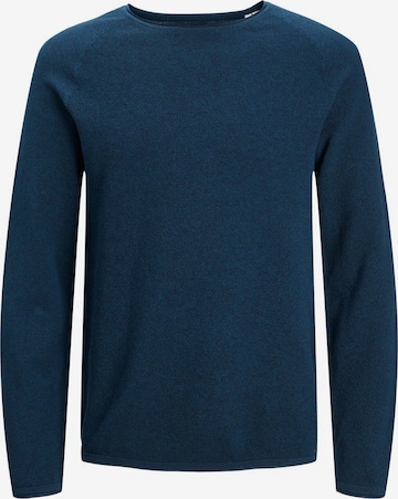 JACK & JONES Regular fit Sweater 'Hill' in Blue: front