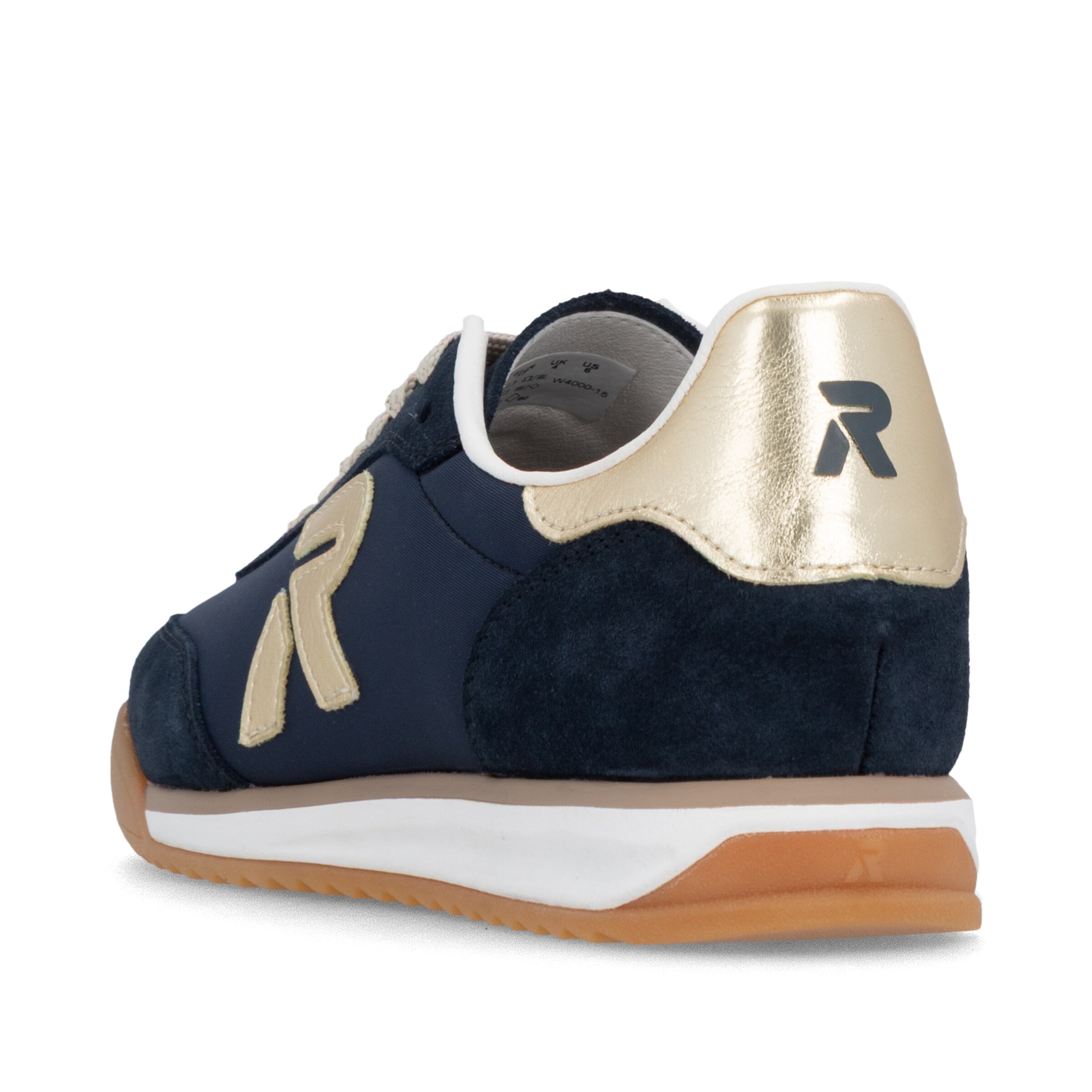 Baskets basses Rieker en bleu