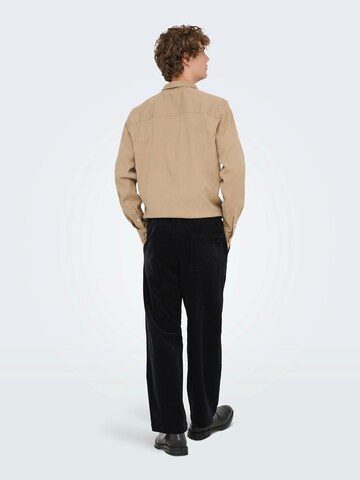 Loosefit Pantaloni 'ONSFADE' di Only & Sons in nero