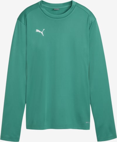 PUMA Athletic Sweatshirt in Green / Silver / White, Item view