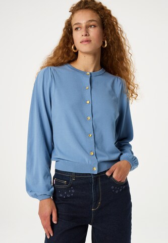 Fabienne Chapot Gebreid vest in Blauw: voorkant