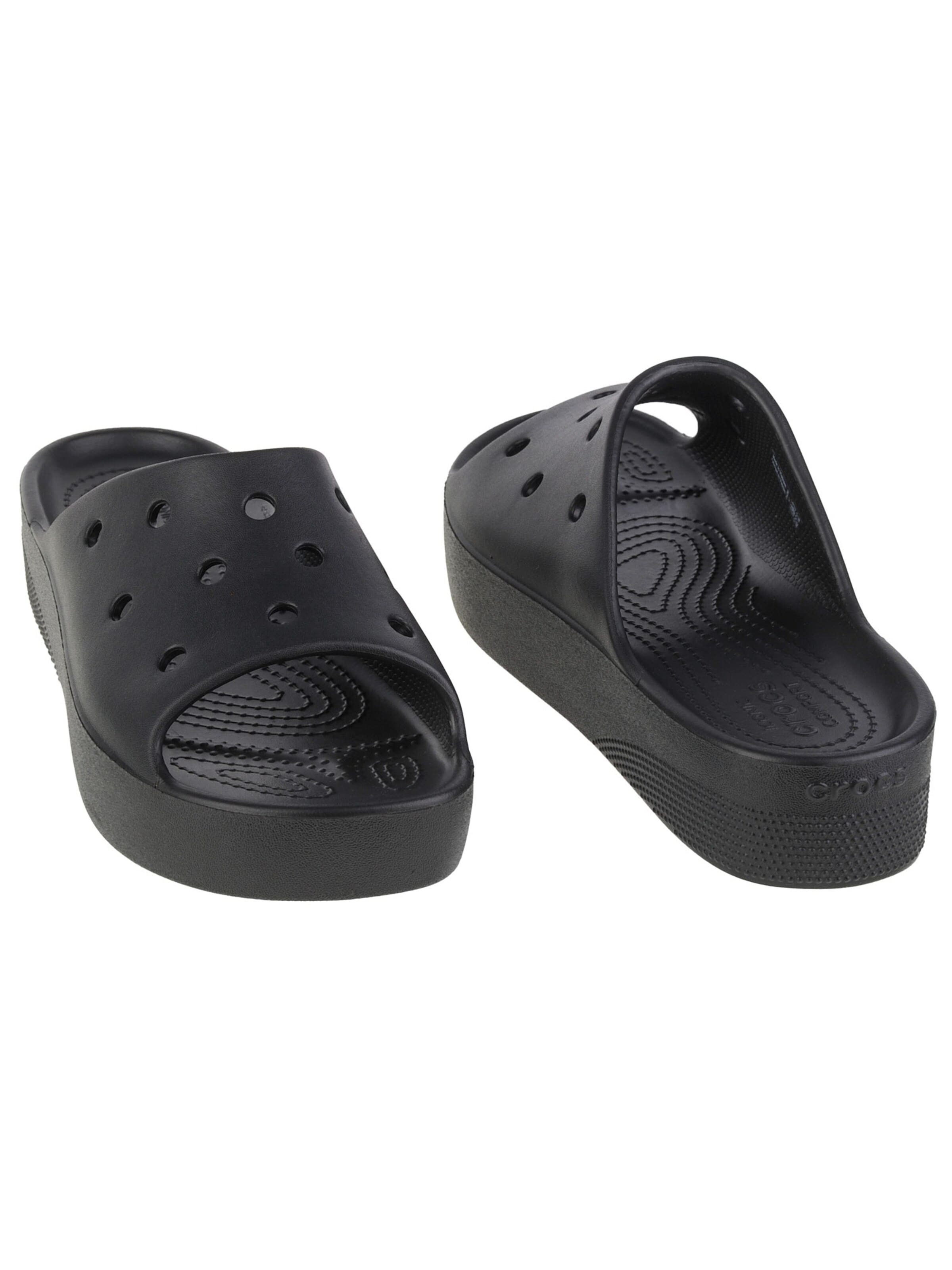 Claquettes / Tongs Crocs en noir