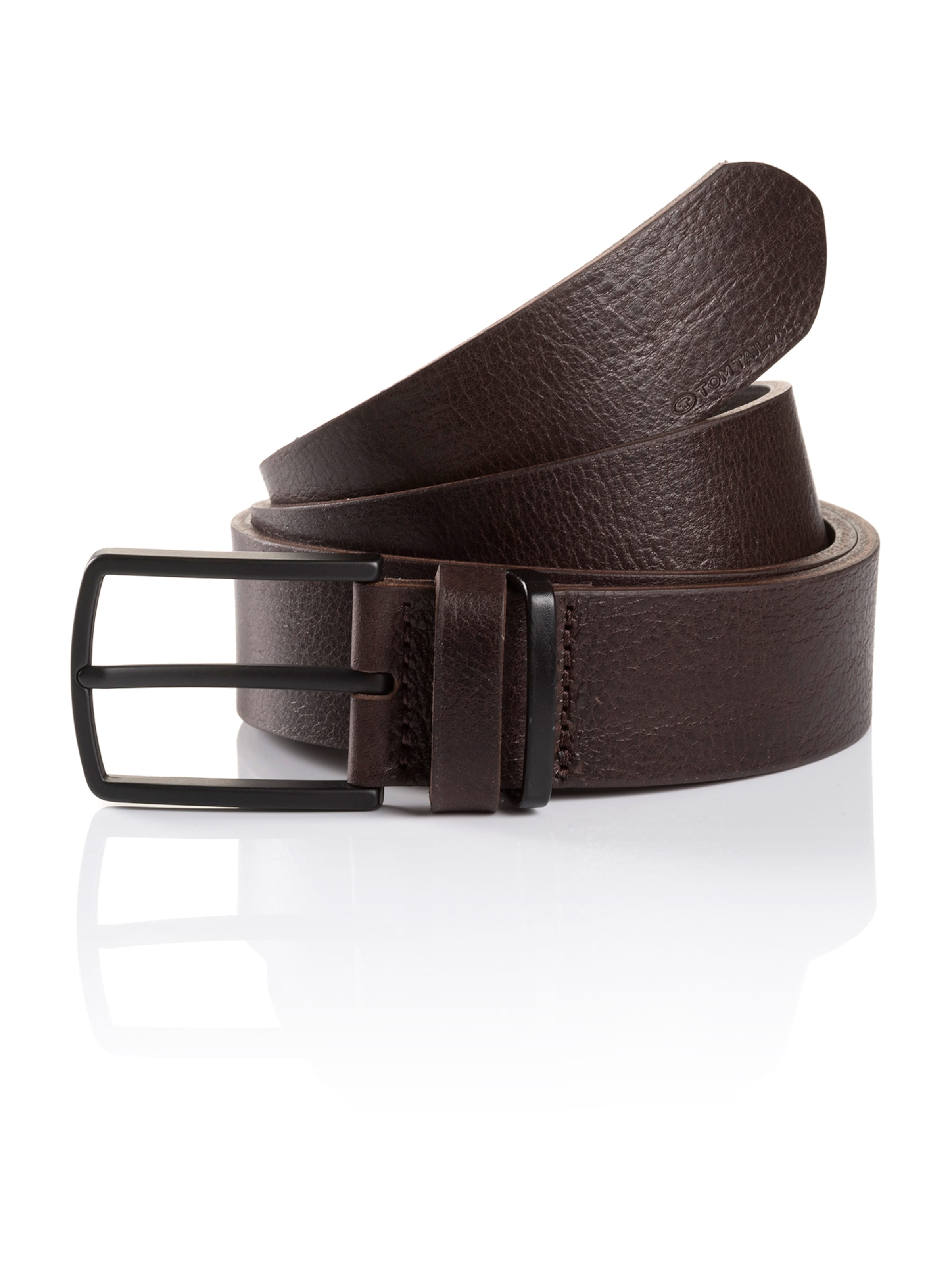 TOM TAILOR Belt 'HENRY LEA' in Brown: front