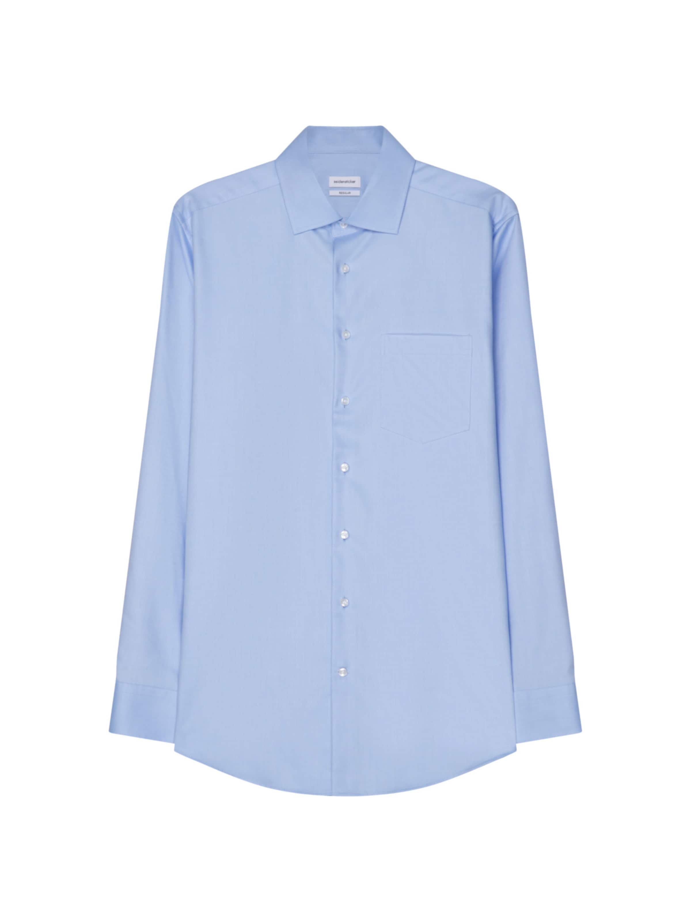 SEIDENSTICKER Средняя посадка Рубашка 'SMART ESSENTIALS' в Синий: спереди