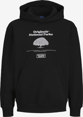 JACK & JONES Sweatshirt in Zwart: voorkant