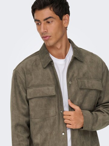 Veste mi-saison 'RAVI' Only & Sons en marron