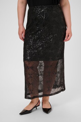 KAFFE CURVE Skirt in Black: front