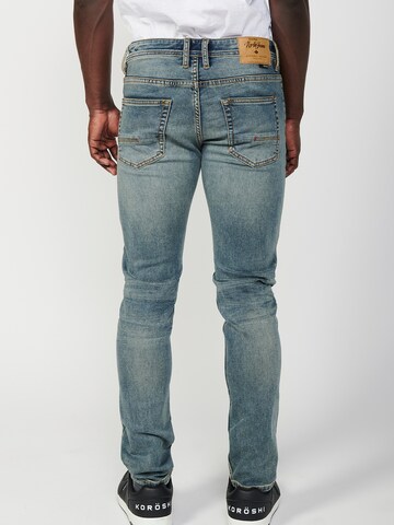 KOROSHI Slimfit Farmer - kék