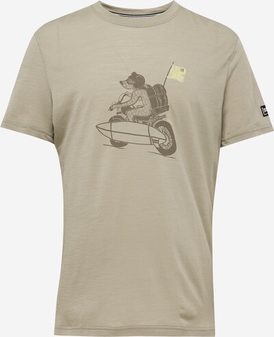super.natural T-Shirt fonctionnel 'NAKED BEAR' en jaune / taupe, Vue avec produit
