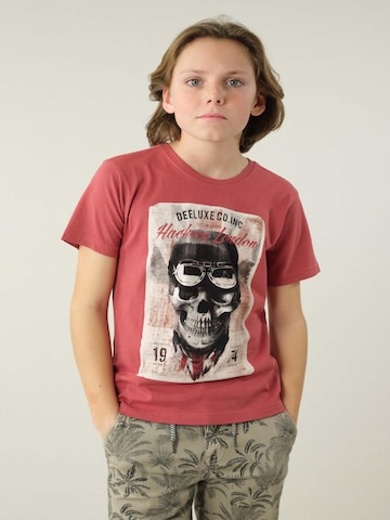 T-Shirt 'Clem' Deeluxe en rose : devant