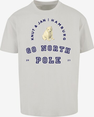 F4NT4STIC Shirt 'Eisbär' in Grey: front