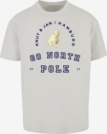 F4NT4STIC Shirt 'Eisbär' in Grijs: voorkant
