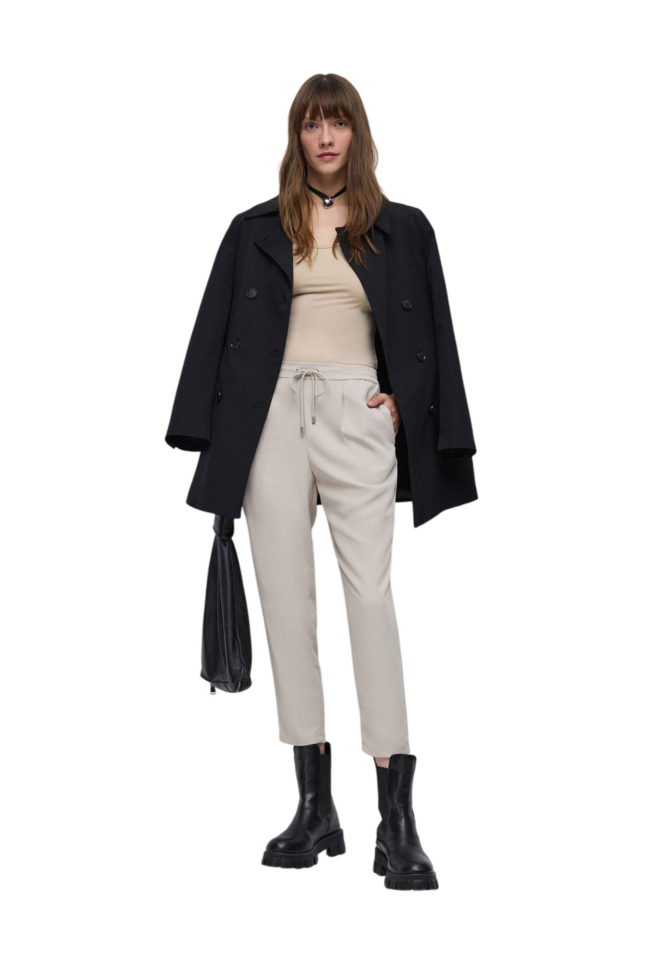 Regular Pantalon No Matter What en beige