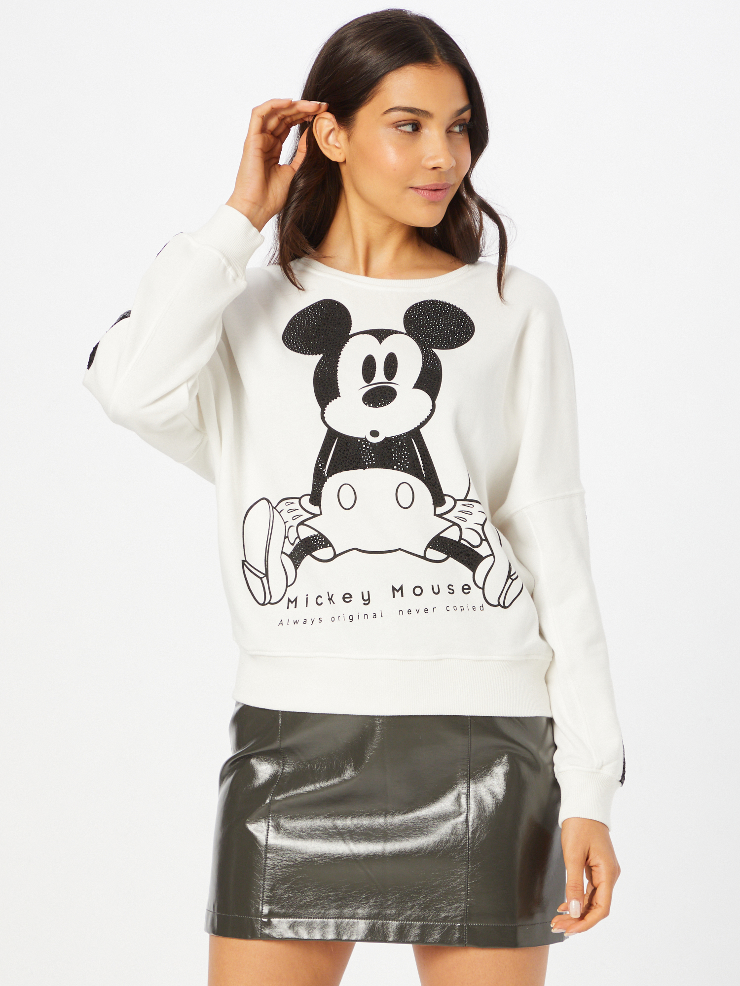 PROMO R5XRa PRINCESS GOES HOLLYWOOD Felpa Disney Mickey in Bianco 