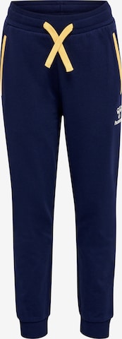 Hummel Tapered Sportbroek in Blauw: voorkant