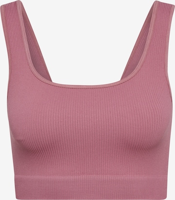 Hummel Bralette Sports bra 'Pulse' in Purple: front