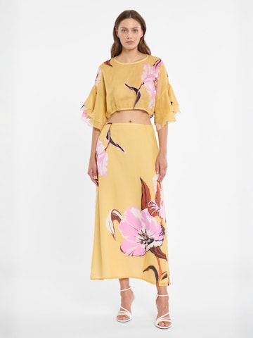 Ana Alcazar Rok 'Doremix' in Geel: voorkant