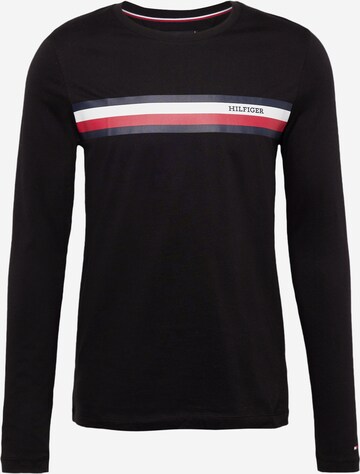 TOMMY HILFIGER - Camiseta en negro: frente