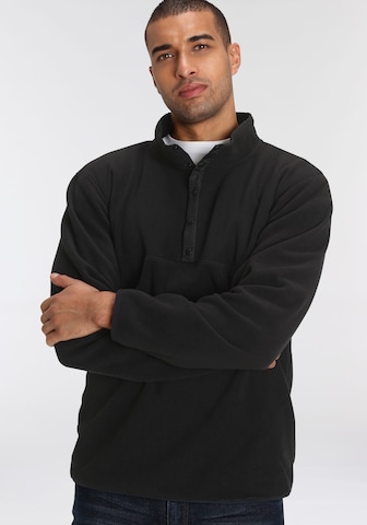 POLARINO Athletic Sweater in Black