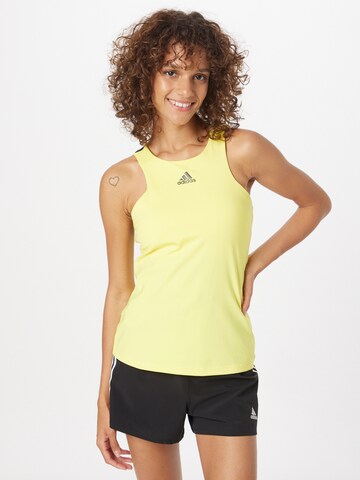 ADIDAS SPORTSWEAR Sports top in Yellow: front