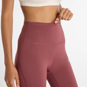 Skinny Pantalon de sport new balance en rouge
