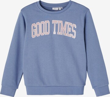 NAME IT Sweatshirt 'Broble' in Blue: front