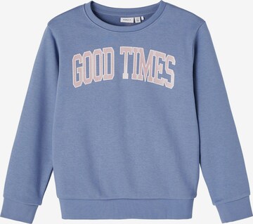 Sweat-shirt 'Broble' NAME IT en bleu : devant